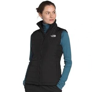The North Face Mossbud Insulated Fleece Reversible Vest Black